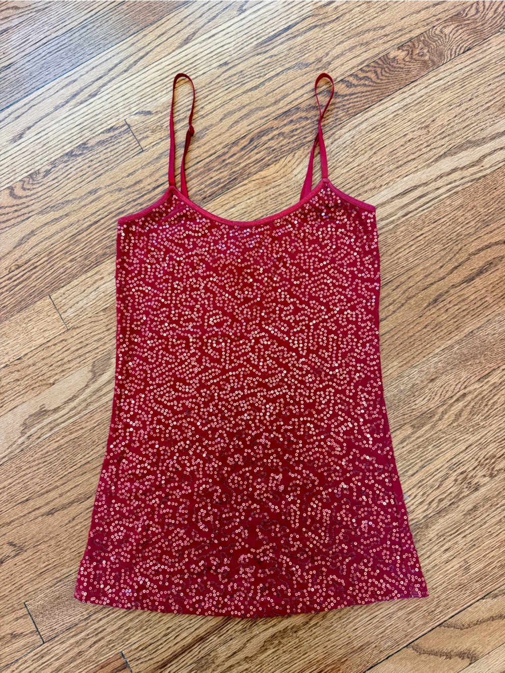 Rue 21 Y2K Red Sequin Cami Tank Top | Women’s Sz S